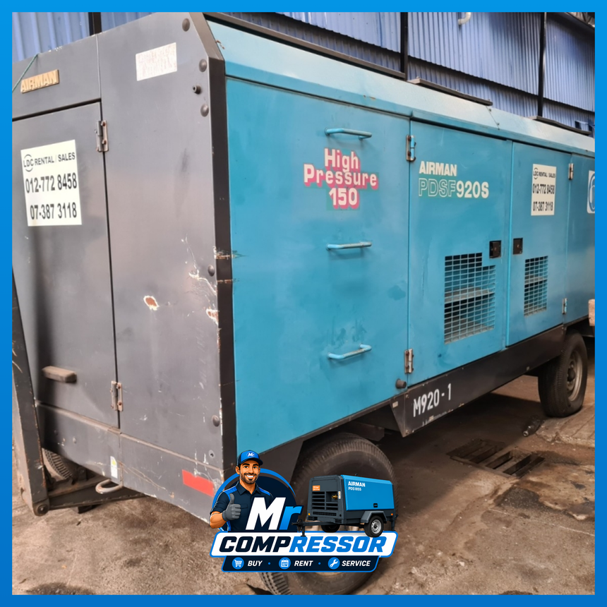 Mr Compressor Airman air compressor fleet for buy or rent in Malaysia